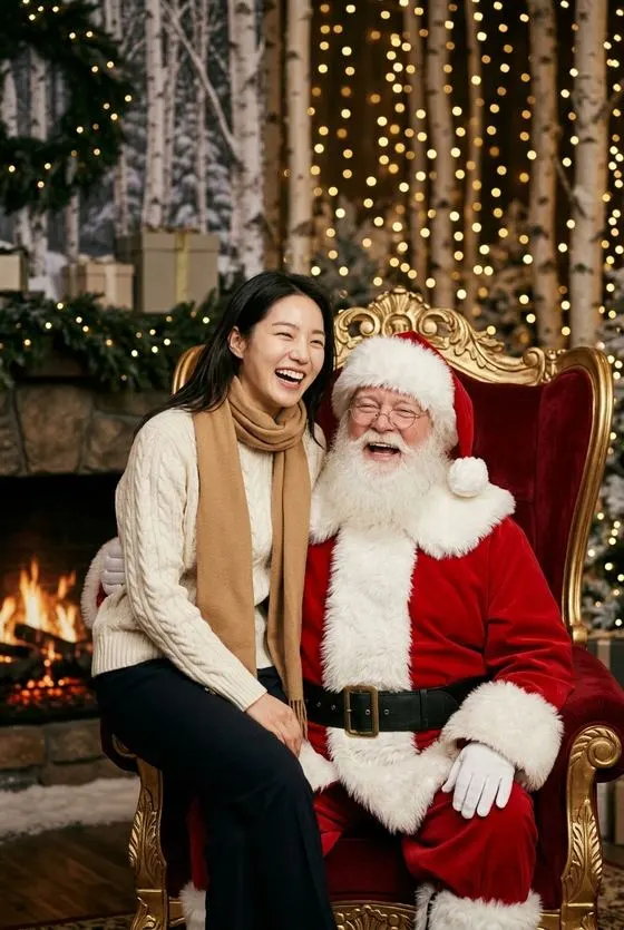 Santa portrait look